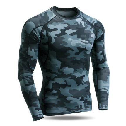 Men's Camouflage Compression Shirt – Long Sleeve