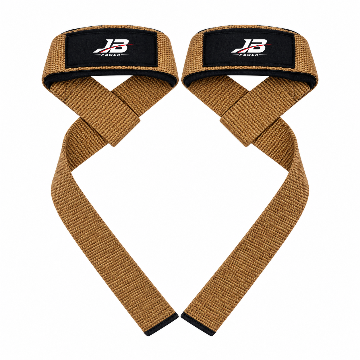 Mirrored Tan Weightlifting Straps
