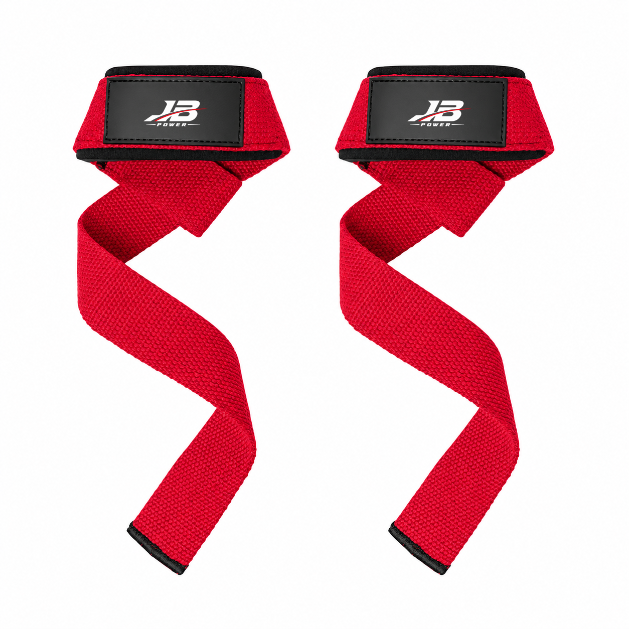 Symmetrical Red Lifting Straps